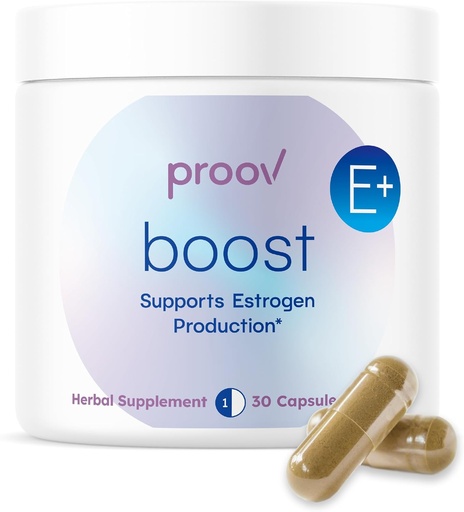 [BRSRMAT5AB6WYDIU] Proov - Boost Supplement voor vrouwen - Promoot Estrogen Productie - Vruchtbaarheid en Menopausale Ondersteuning voor vrouwen - Hormonale Balance - Avond Primrose Olie Rode Klaver, Dong Quai, Black Cohosh - 30 Capsules