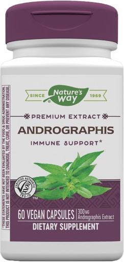[BRSWIYT3BJ7QK2Q5] Nature's Way Premium Extract Andrographis, Immune Support*, 300 mg Andrographis Extract per serving, 60 Capsules