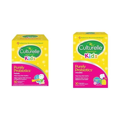 [BRSROAIKCB5R42DL] Culturelle Kids Purely Probiotics Packets Daily Supplement & Kids Chewable Daily Probiotic for Kids