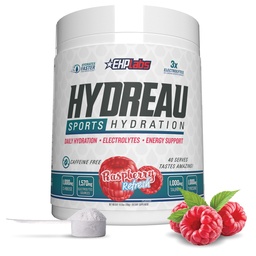 EHP Labs Hydreau Electrolytes Powder No Sugar - Hydration Powder for Endurance & Energy - Electrolyte Powder for Men & Women - Sugar Free Electrolytes - Raspberry Refresh (40 Serves)