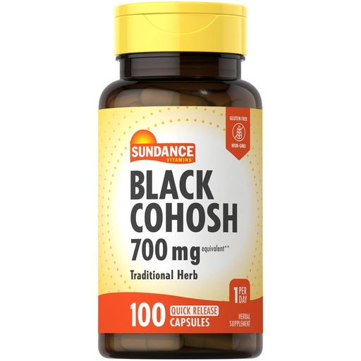 [BRSWKED2OMFW223E] Sundance Black Cohosh | 100 Quick Release Capsules | Traditional Herb | Non-GMO and Gluten Free Supplement