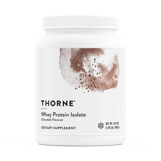 [BRSWG236PMCBMC3A] THORNE - Whey Protein Isolate - Balanced Amino Acids Profile with BCAAs - 21 Grams of Easy to Digest Whey Protein Powder - NSF Certified for Sport - Chocolate - Gluten & Soy-Free - 30 Servings
