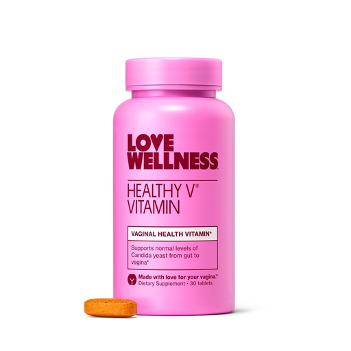 [BRSWGBQOAUFQOEIU] Love Wellness Healthy V Vitamin | Women's Vaginal Health Supplement | pH Balance, Gut Health & Immune Support Supplement | Balance of Candida Yeast with Turmeric, Garlic & Coconut Oil | 30 Count