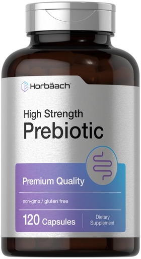 [BRSROFIEBYIAGCYY] Horbäach Prebiotic for Men and Women | 120 Powder Pills | High Strength & Premium Quality Supplement | Non-GMO & Gluten Free Quick Release Capsules