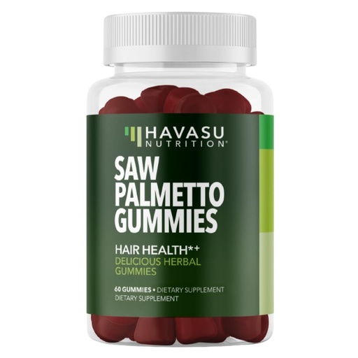 [BRSW2YL5CFYBMEYY] Saw Palmetto for Men Gummies - DHT Blocker Supplement for Hair Health and Male Patterned Balding - 60 Count - Supports Scalp and Prostate Wellness - Raspberry Flavor - Vegan, Non-GMO, 1 Month Supply
