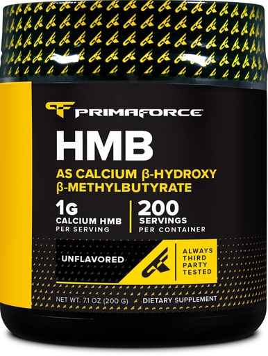 [BRSROHACCV5QA3TZ] Primaforce HMB Supplement Powder (200g) (Unflavored) - Pure Calcium Beta-Hydroxy Beta-Methylbutrate