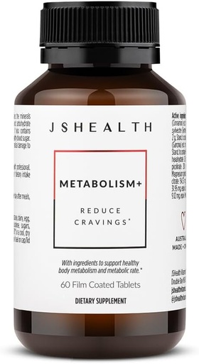 [BRSWGGALAB5A4E3Z] JSHealth Vitamines, Formule de métabolisme+, Soutien en énergie naturelle saine, Supplément d'entretien du métabolisme (60 capsules)