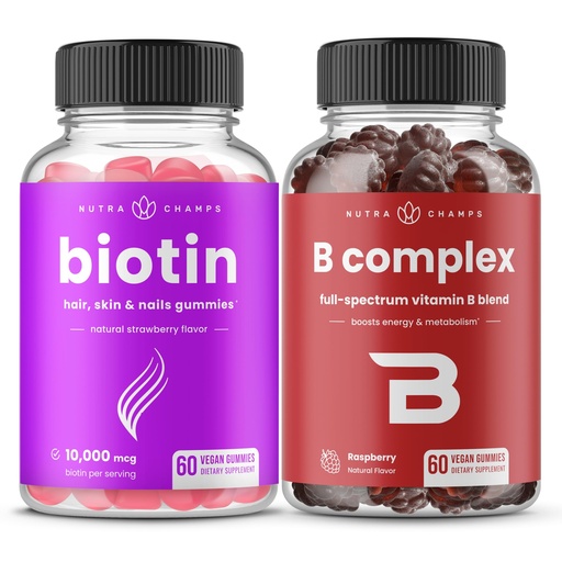 [BRSRAZYKOQMA233F] NutraChamps Biotin & B Complex Gummies
