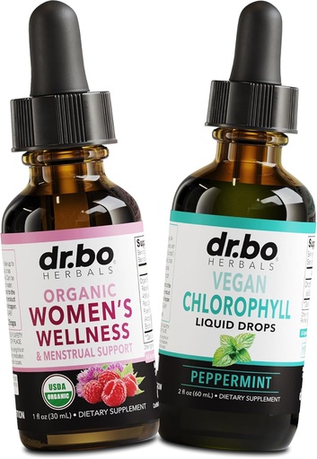 [BRSRAEI7BMCRAHQY] Hormone Balance for Women & Chlorophyll Liquid Drops - Women's Wellness Organic Hormonal Balance Supplements - Vegan Liquid Chlorophyll Drops Odor Cleanse Supplement Internal Deodorant