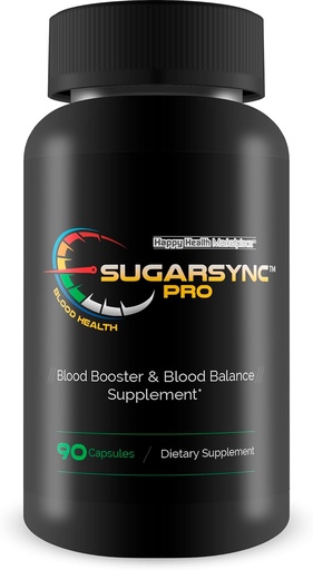[BRSRAYIYCANWC3LH] Sugar Sync Pro Blood Heath - Our Best Sugar Health Support Supplement - Support Blood Health & Balance with This Blood Balance Blood Booster Supplement - Healthy Sugar Balance - Blood Capsules