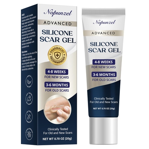 [BRSRE2Q2AR6AG336] Silicone Scar Gel: Silicone Gel for Scars - Improve Scar Appearance for Old and New Scars - Medical Grade Silicone - Advanced Scar Gel - Scalds - Surgery - Injury - Stitches - Burns - 20g