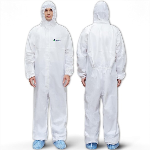 [BRSWYAIEBN7BG2TU] Medtecs Hazmat Suits - 6 Sizes Options - Disposable Coveralls Suit, Medical Protective Coverall PPE Hazmat Suits