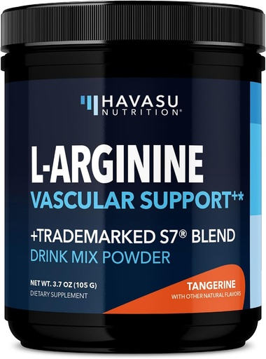 [BRSW2HD5OIIR4HTX] L-Arginine Powder - Nitric Oxide Suplemento para Hombres y Mujeres con L-Citrulline y Beet Root - Pre y Post Workout Apoyo para la Resistencia y la Recuperación - Tangerine Flavor, 1 Month Supply (30 Scoops)