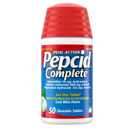 [BRSWIYTZOZ7QEELO] Pepcid Complete Acid Reducer + Antacid Chewable Tablets, Cool Mint Flavor, 50 count by Pepcid Complete (pack of 1)