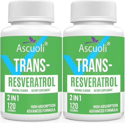 [BRSROYD6CMCAK3T6] Puridad sublingual de Trans-Resveratrol 99%, 3-en-1 Suplemento de Resveratrol de Fórmula Avanzada para Boost NAD+, Immune & Energy Support, Anti-Aging, Skin Health & Antioxidant, 240 Lozenge (240-Day Supply)