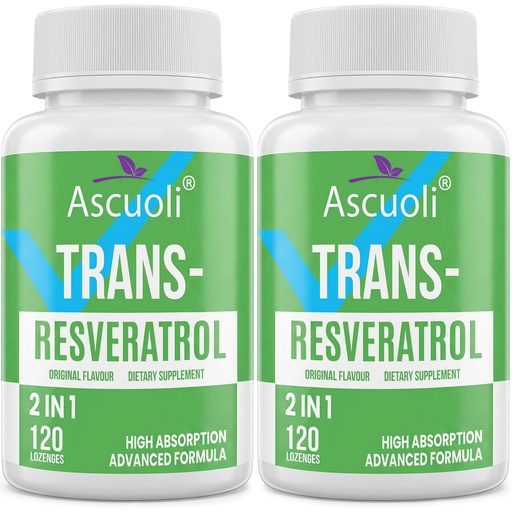 [BRSROYD6CMCAK3T6] Sublingual Trans-Resveratrol Purity 99%, 3-in-1 Advanced Formula Resveratrol Supplement for Boost NAD+, Immune & Energy Support, Anti-Aging, Skin Health & Antioxidant, 240 Lozenge (240-Day Supply)