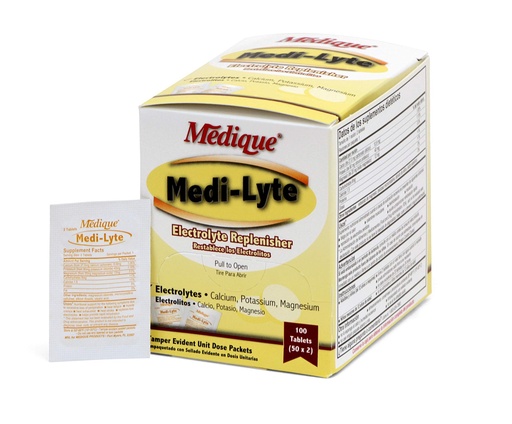 [BRSWIZQADEEGA336] Medique 03033 Medi-Lyte Electrolyte Tablets w/ Potassium Chloride for Cramps, 100-Tablets
