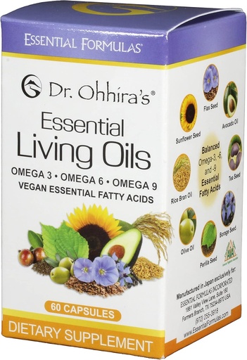 [BRSWIY3QBEDQMEDE] El Dr. Ohhira Vegan Omega 3, EFA y Fish Oil Alternative, 60 cápsulas