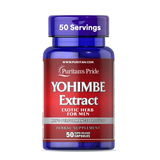 [BRSWIZQ3OV7GKFQ3] Puritan's Pride Yohimbe Exotic Herb for Men 250 mg, Dietary Supplement, 50 Rapid Release Capsules