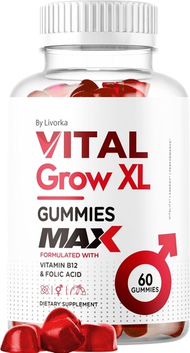 [BRSRAHY5CUBGC3YV] Vital Grow XL Male Gummies - Men's Performance Gummies 1050MG 1050 Vital GrowXL, Vital Growth Gummy Advanced Formula, 60 חניכיים לחודש