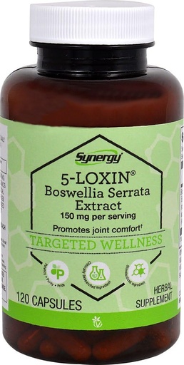 [BRSWIZT7BMABO3Q3] Vitacost Synergy 5-Loxin®-AKBA Boswellia Extract -- 150 mg per serving - 120 Capsules