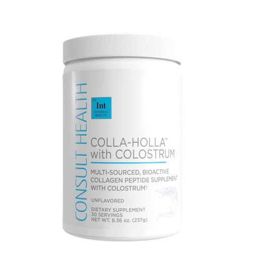 [BRSROCATAEIQECQ7] Consult Health Colla Holla- Multi-Sourced Collagen Verisol Protein Powder with Colostrum for Skin Elasticity, Wrinkle Reduction, Healthy Hair & Joint Support. 8.36 oz