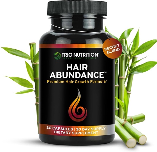 [BRSWGGQFCEPG233L] TRIO NUTRITION Hair Abdul 124; Természetes vitamin kiegészítés a haj növekedés, erős körmök és sima bőr a 124; Növelve a Collagen, Keratin, Cink & Selenium Thermal 124; Biotin 10000mcg