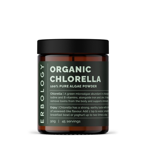 [BRSROAQPBYIGADTB] Erbology Organic Chlorella Powder 3.2 oz - 45 Servings - Sustainably Sourced in Spain - Body Cleansing and Immunity Support - Rich in Chlorophyll, B Vitamins, Iron and Phosphorus - Vegan - GMO-Free