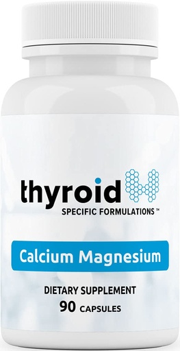 [BRSW2GQ2CAFQKDTA] Calcium Magnesium - Doctor Formulated Clinically Proven to Help with Bone Strength, Reduce Muscle Tension and Stabilize Parathyroid Function, Support Thyroid Function