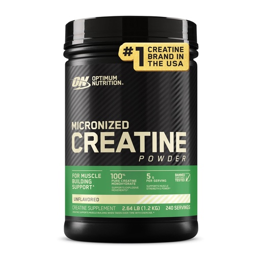 [BRSWIYANDIAA4HDU] Optimum Nutrition Micronized Creatine Monohydrate Powder, Unflavored, 240 Servings, 1200 Grams (Packaging May Vary)