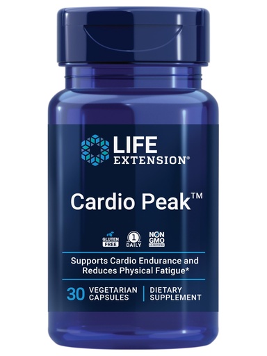 [BRSRAFIEA4BAE3LG] Life Extension Cardio Peak, Cardiovascular Supplement, Heart Health, arjuna, 1-Daily, Gluten Free, Non-GMO, Vegetarian, 30 Capsules