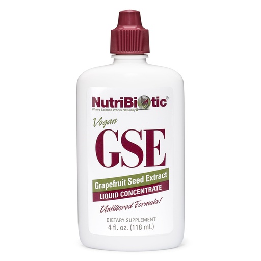 [BRSWIYQEOQDBWCL6] NutriBiotic – GSE, 4 Oz Liquid | The Original Grapefruit Seed Extract Premium Concentrate with Bioflavonoids | Vegan, Gluten Free, Non-GMO
