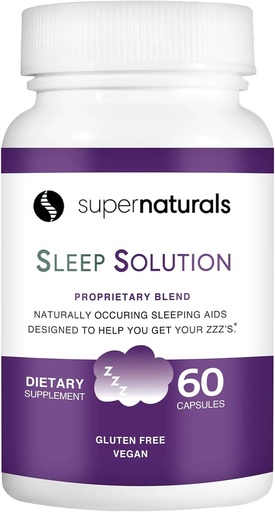 [BRSWGGT6PIFROFIV] Health Sleep Solution, Sleep Supplement for Adults, Magnesium and Melatonin for Sleep Provides Natural Sleep Support, Vegan Ingredients, Gluten-Free Magnesium Sleep Supplement, 60 Capsules