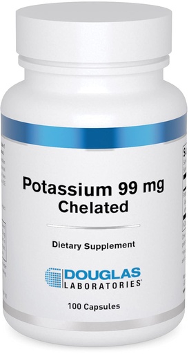 [BRSWIYY7BYHGYCA3] Douglas Laboratories Potassium 99 mg Chelated | Supports Nerve Impulses, Skeletal Muscle Function, and Already Normal Blood Pressure* | 100 Capsules