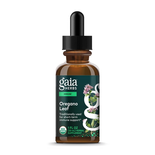 [BRSWIYT3PMMQKF34] Gaia Herbs Oregano Leaf - Immune Support Herbal Supplement* - with Oregano Leaf Extract - Certified Organic - 1 Fl Oz (23 Servings)
