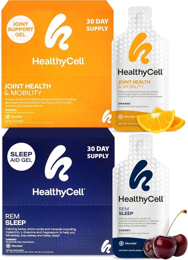 [BRSROGD4CMAQ4GY7] Healthycell REM Sleep Aid + Joint Health & Mobility Supplements for Men & Women Bundle