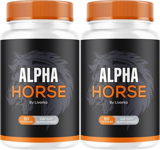 [BRSRAAL7AR7GGG3F] (2 Pack) Alpha Horse, Alpha Horse Pills pour hommes, Alpha Horse Capsules, Alpha Horse Supplement, Alpha Horse Vitamine All Natural Premium Formula, Alpha Horse Supplement Support, 120 Capsules pour 2 mois