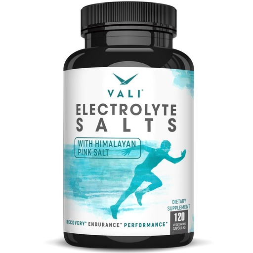 [BRSWKHDYCN4BWHLJ] VALI Electrolyte Salts Rapid Oral Rehydration Replacement Pills. Hydration Nutrition Powder Supplement, Recovery & Relief Fast. Fluid Health Essentials. Keto Salt Mineral Tablets. 120 Veggie Capsules
