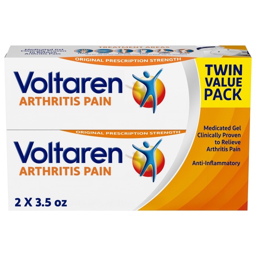 [BRSWYZQTBYCAECD6] Voltaren Arthritis Pain Gel for Powerful Topical Arthritis Pain Relief with Diclofenac - NEW Easy Open Cap - 100 g x 2