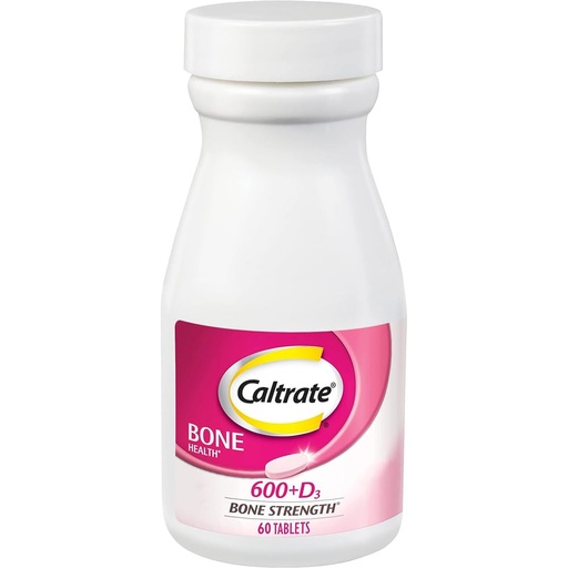 [BRSWIZABPINWC2I3] Caltrate 600 Plus D3 Calcium and Vitamin D Supplement Tablets, Bone Health Supplements for Adults - 60 Count