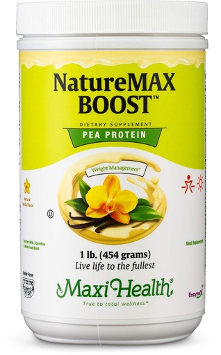 [BRSWKZAEDEJRQ2LY] NatureMax Boost Pea Protein Powder Vanilla