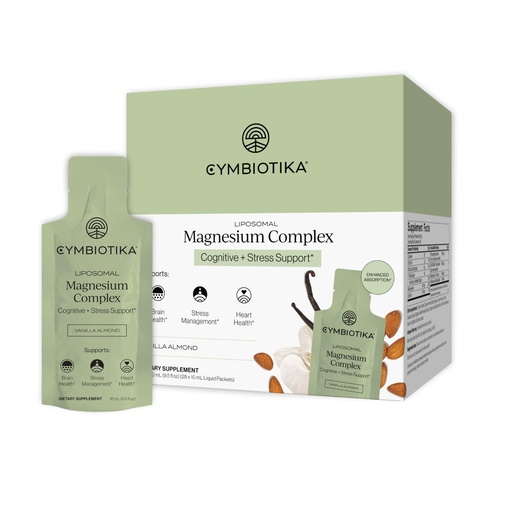 [BRSWYHDRABYQMG3Z] Cymbiotika Liposomal Magnesium Complex – Promotes Relaxation, Restful Sleep, and Heart & Brain Health – Highly Absorbable 3-in-1 Formula – Vanilla Almond, 10 mL Pouches (28 Count)