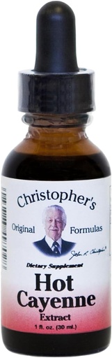[BRSWIYQHOBYQIFLY] Christopher's Original Formulas Hot Cayenne Extract, 1 fl oz - Natural Herbal Supplement