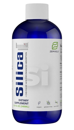 [BRSWIZAQAR7GGCTA] Liquid Ionic Silica - Hair, Skin & Nails Nutrition | Collagen Support | Joint Support for Health Tendons & Cartilage | 8 oz, 48 Day Supply