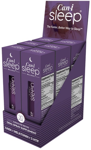 [BRSRMZYBCAPQMCL7] Can-i Sleep Aid Spray for Adults – Fast-Acting Sleep Spray for Sleeplessness, Travel & Students – Fall Asleep Fast & Stay Asleep – Melatonin Spray with GABA & 5-HTP – 180 Servings (6 Pack)