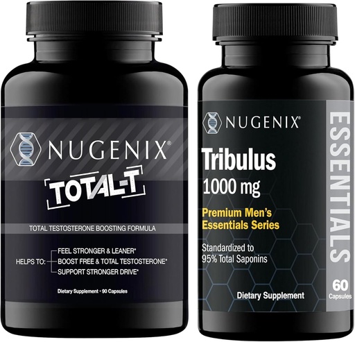 [BRSRACT5O4NG22TA] Nugenix Essentials Tribulus Terrestris Extract und Total-T Testosteron Booster für Männer
