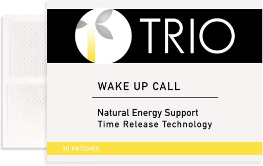 [BRSWYGAZCUFAAHT7] Trio Wake Up Call Patches - B12 Energy Blend for Mental Alertness (30 Patches)