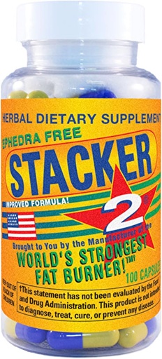 [BRSWIYTZPN7BYH3M] Stacker 2 Fat Burner Capsules, Ephedra Gratis, 100-Count Bottle