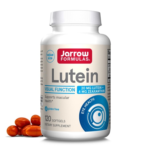 [BRSWKHQ6B4ABWGTB] Jarrow Formulas Lutein 20 mg - 120 Softgels - Clinically Documented Eye Health & Support - With Zeaxanthin - 120 Servings
