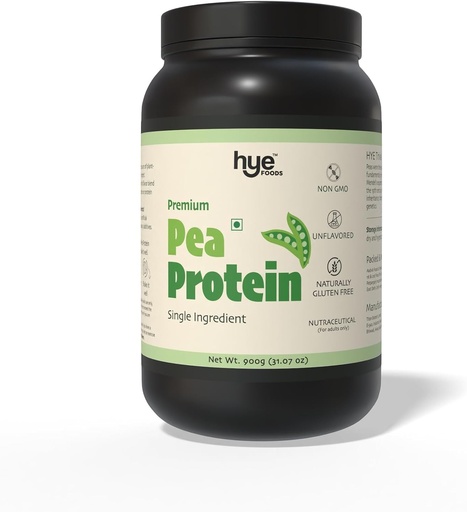 [BRSRA2YDDMNBAAL7] HYE FOODS Premium Pea Protein Powder | 2 lb | Vegan Protein Powder | Gluten Free | Unflavored | Easy to Digest | 100% Peas | 30 Servings
